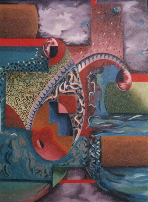 Painting titled "EXPLORACIÓN SUBMARI…" by Rolando Tamani, Original Artwork
