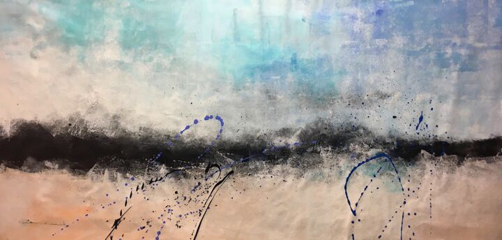 "Paysage rêvé..." başlıklı Tablo Dam Domido tarafından, Orijinal sanat, Akrilik