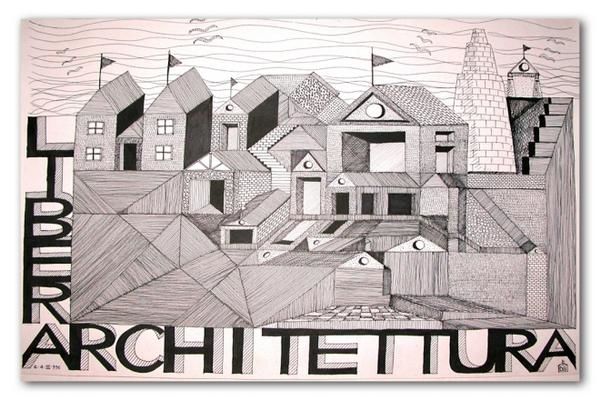 「Libera Architettura」というタイトルの絵画 Damiano Gulluni Artstudioによって, オリジナルのアートワーク