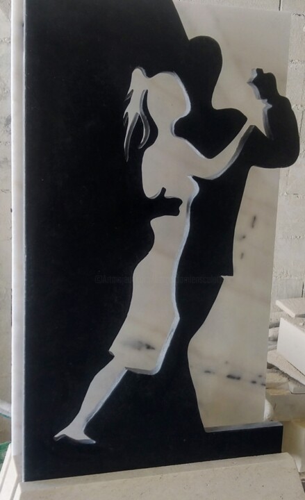 Sculpture intitulée "Tango" par Damien Berger, Œuvre d'art originale, Pierre