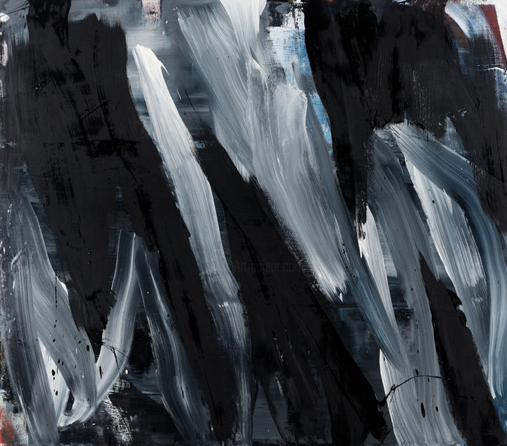 Картина под названием "2015-N°02" - Damien Diaz-Diaz, Подлинное произведение искусства, Масло