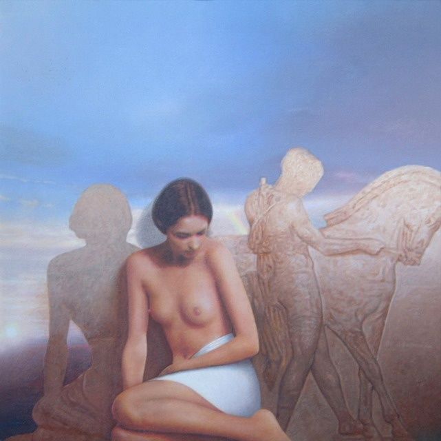 Painting titled "Memory for Helens 3" by Bozidar Damjanovski, Original Art,