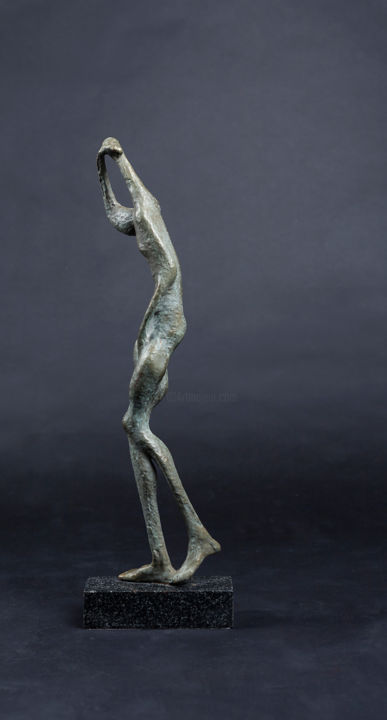 Sculpture titled "Оглянувшаяся / Look…" by Alexander Zverkov, Original Artwork, Metals