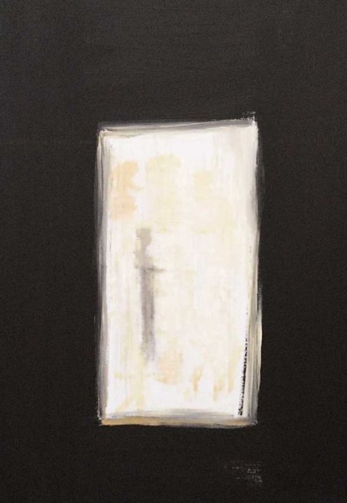 Schilderij getiteld "Lighted Window" door Rvriet, Origineel Kunstwerk, Acryl