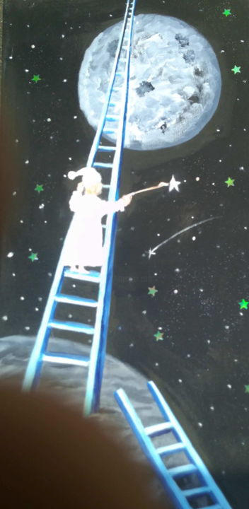 Pintura intitulada "Paint the Stars" por Dan Flanagan, Obras de arte originais, Acrílico