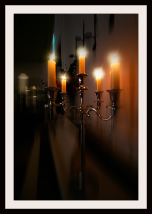 Fotografie mit dem Titel "The Candles" von Dan Lavric, Original-Kunstwerk, Digitale Fotografie