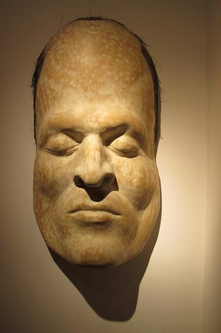 Sculpture titled "Mask by Dan Reisner" by Dan Reisner, Original Artwork, Wood