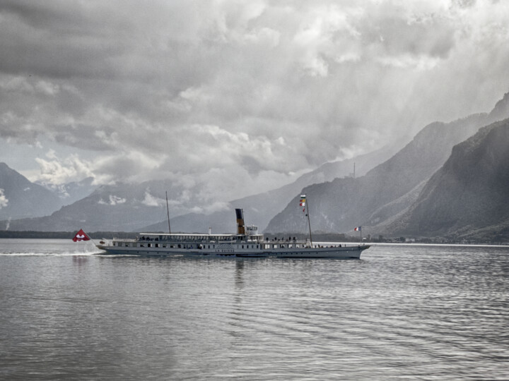 Photographie intitulée "Le beau navire La S…" par Dana Berthelot, Œuvre d'art originale, Photographie numérique