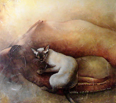 Pittura intitolato "Invidia carpit et c…" da Dana Tomsa Oberhoffer, Opera d'arte originale