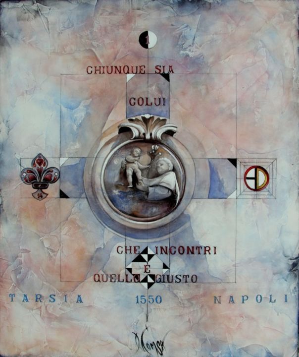 Painting titled "Chiunque sia colui…" by Dana Tomsa Oberhoffer, Original Artwork