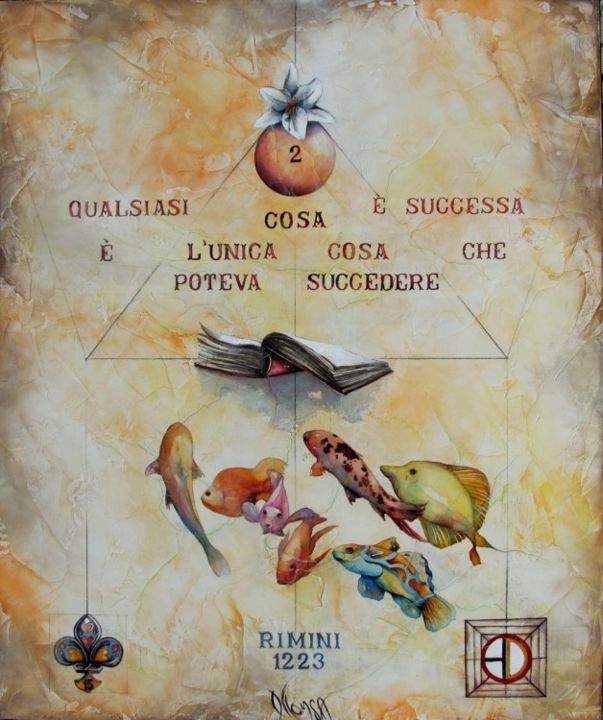 Painting titled "Qualsiasi cosa è su…" by Dana Tomsa Oberhoffer, Original Artwork