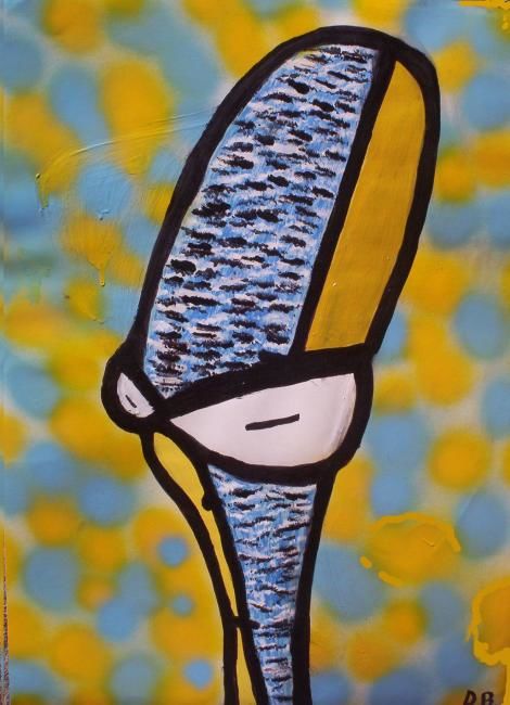 Pintura titulada "Marge Simpson Marti…" por Dan Beers, Obra de arte original