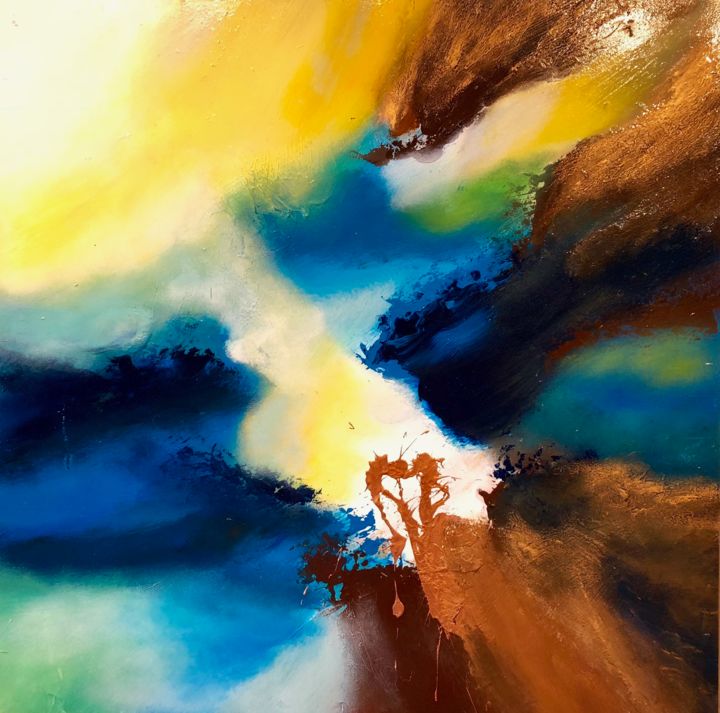 Pintura titulada "Mediterranea #2" por Dan Bunea, Obra de arte original, Acrílico