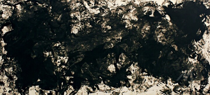 Painting titled "Fly with me in dark…" by Ahmed Khan, Original Art, Acrylic