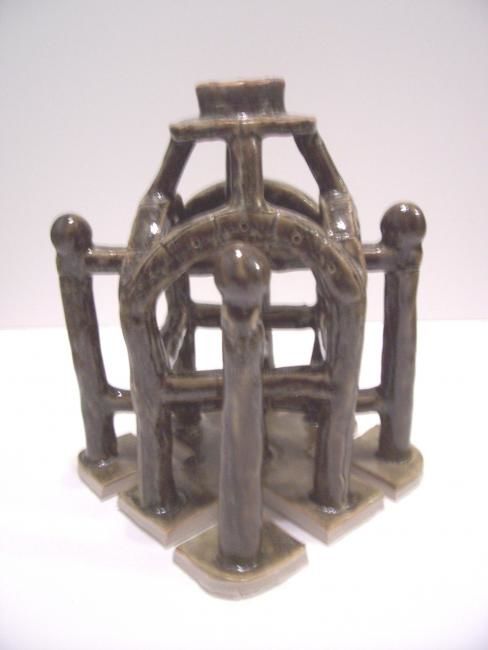 Sculpture titled "Athenian Candle" by Robert Keith, Original Art,