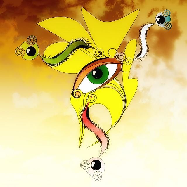 Digital Arts titled "4th Eye" by Dandez, Original Artwork, Digital Painting