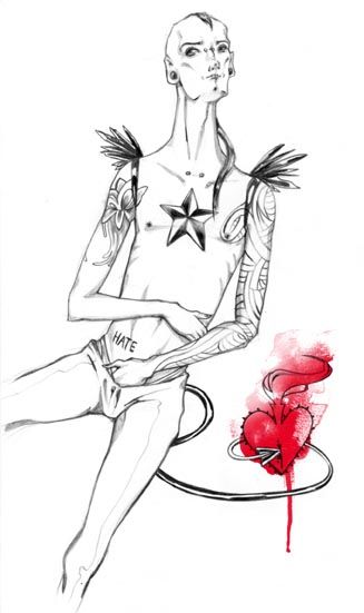 Arts numériques intitulée "Erotic punk 2" par Dandy Damasco, Œuvre d'art originale