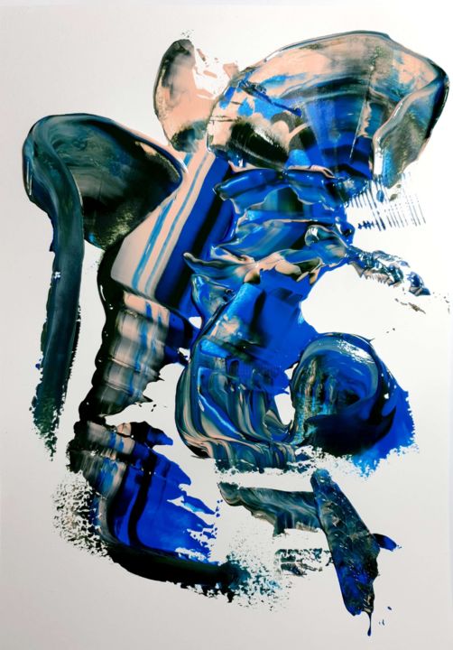 Malerei mit dem Titel "Storm" von Daniela Cardante, Original-Kunstwerk, Acryl