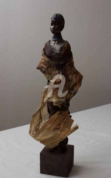 Sculpture intitulée "Maasaï" par Danie, Œuvre d'art originale