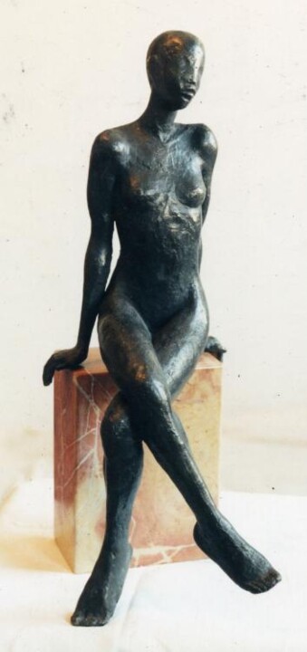 Skulptur mit dem Titel "Annie Too" von Daniel Baharier, Original-Kunstwerk, Giesserei