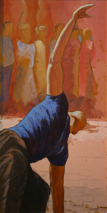 Pittura intitolato "Appui 1" da Daniel Berkovitch, Opera d'arte originale, Olio Montato su Telaio per barella in legno