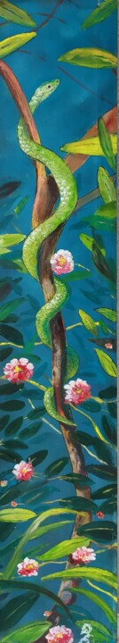 Painting titled "Eve !?" by Daniel Combe (DACO), Original Artwork, Oil