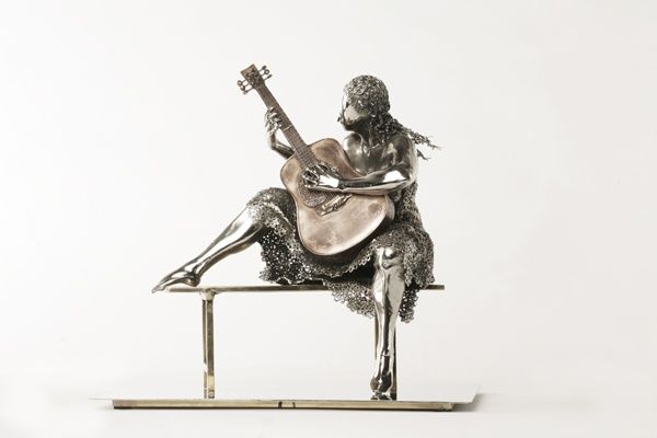 Sculpture intitulée "Sing to me" par Daniel Dela Cruz, Œuvre d'art originale
