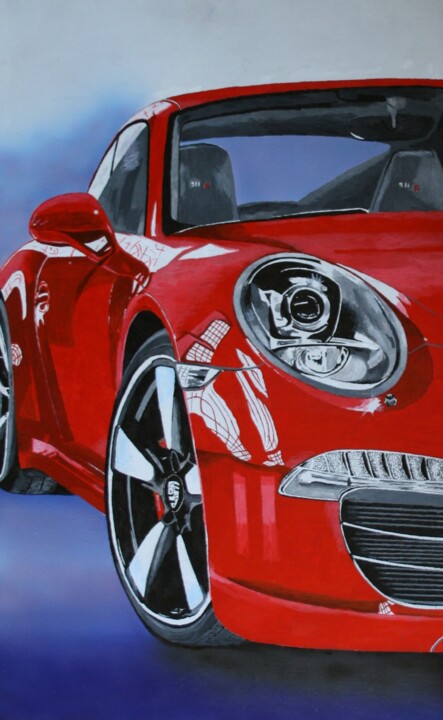 Painting titled "porsche-911-r.jpg" by Daniel Delaroche, Original Artwork