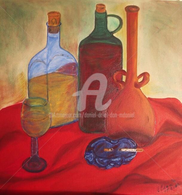 Malarstwo zatytułowany „Whisky” autorstwa Daniel Dr. El Dan (Mdaniel), Oryginalna praca, Olej