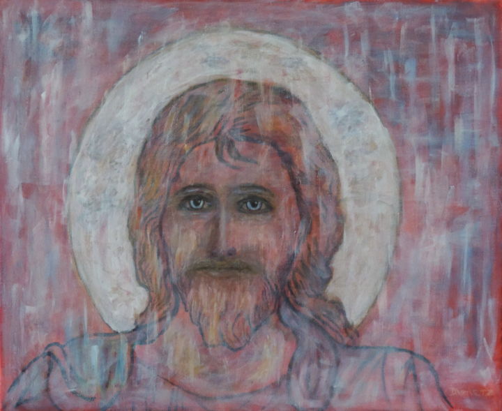 Peinture intitulée "Christ" par Daniel Dumetz, Œuvre d'art originale, Acrylique