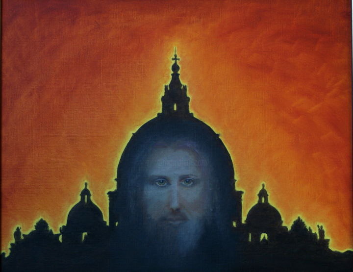 Painting titled "Apparition" by Daniel Dumetz, Original Artwork, Oil