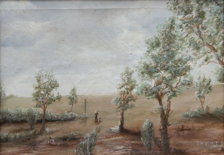 Painting titled "" Quatre "" by Daniel Jacquinot, Original Artwork, Oil