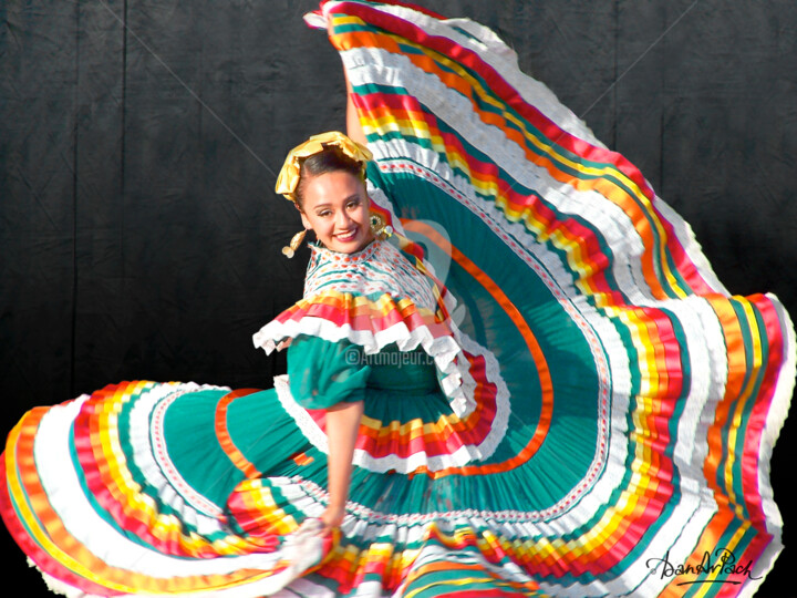 Fotografia intitolato "Danza mexicana" da Daniel Le Page (Dan Ar Pach), Opera d'arte originale