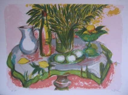 Painting titled "Les Mimosas" by Daniel Lebier, Original Artwork