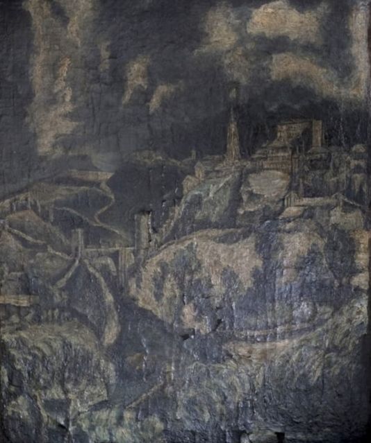 Pittura intitolato "VISTA DE TOLEDO" da Daniel Luna Pinzón, Opera d'arte originale, Olio