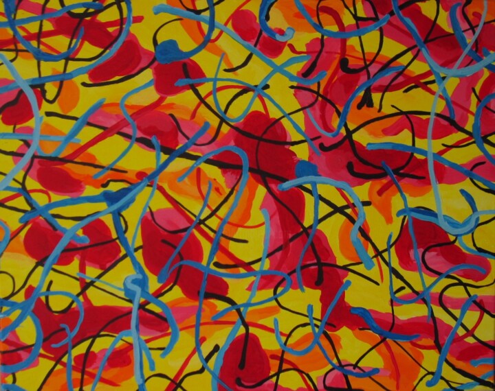 Painting titled "fantazja.jpg" by Daniel Newsun, Original Artwork, Acrylic