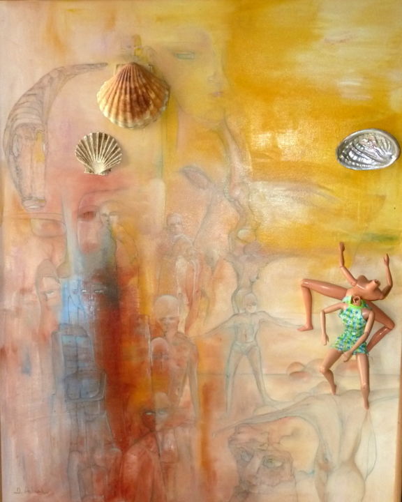 Pintura intitulada "equilibre" por Daniel Palumbo, Obras de arte originais
