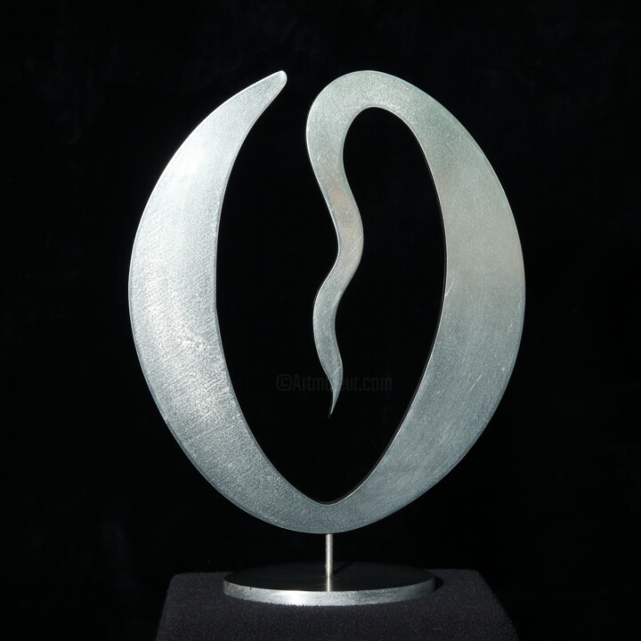 Sculpture titled "Conception" by Daniel Perreu, Original Artwork, Metals