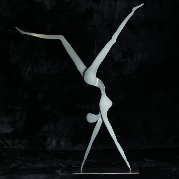 Скульптура под названием "Rebond" - Daniel Perreu, Подлинное произведение искусства, Металлы