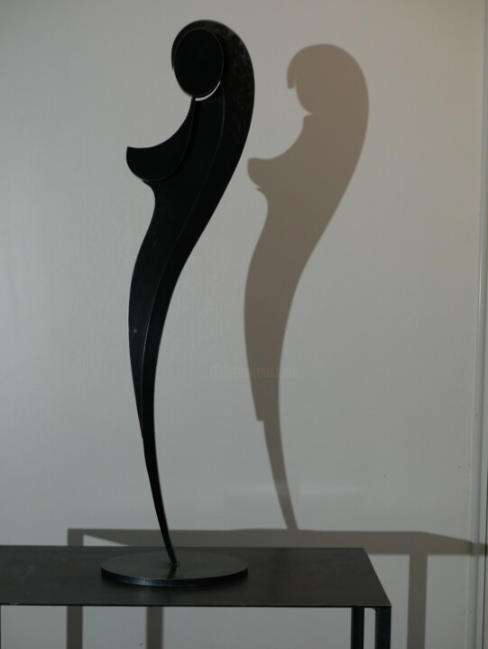 Sculpture titled "Panache 60" by Daniel Perreu, Original Artwork, Metals