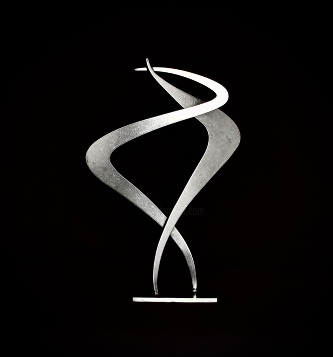 Sculpture intitulée "tourbillon" par Daniel Perreu, Œuvre d'art originale, Acier inoxydable