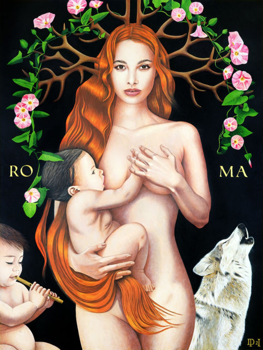 Картина под названием "Roma" - Daniel Porada, Подлинное произведение искусства, Масло