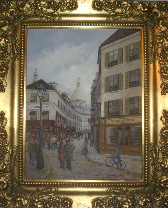 Painting titled "Montmartre - París" by Daniel Siri, Original Artwork, Oil