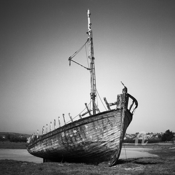 Photography titled "Solitude" by Daniel Sohier, Original Artwork, Analog photography Mounted on Aluminium