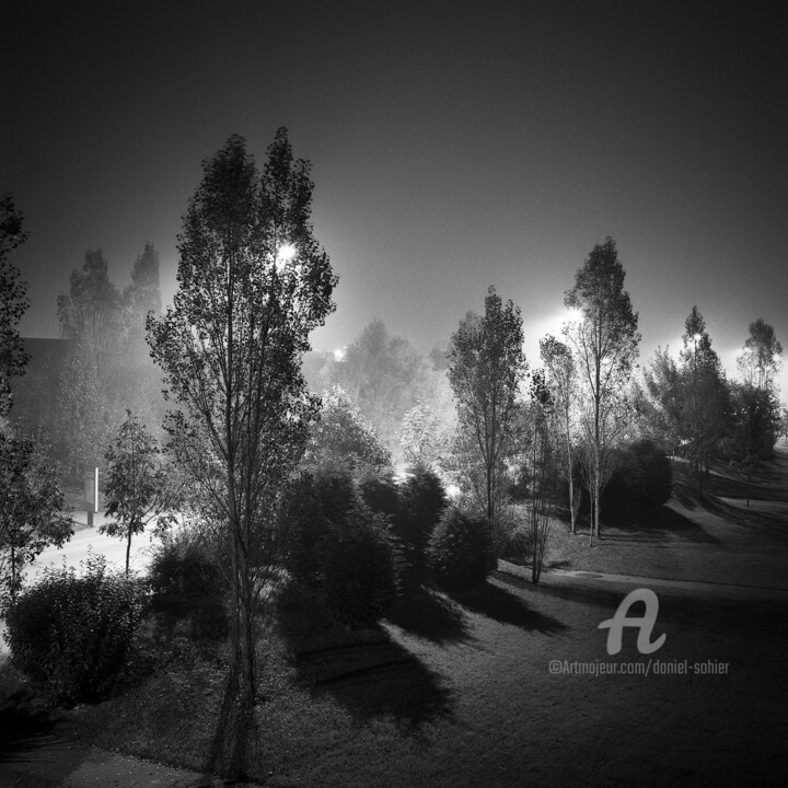 Photographie intitulée "Le Boulevard" par Daniel Sohier, Œuvre d'art originale, Photographie argentique Monté sur Aluminium