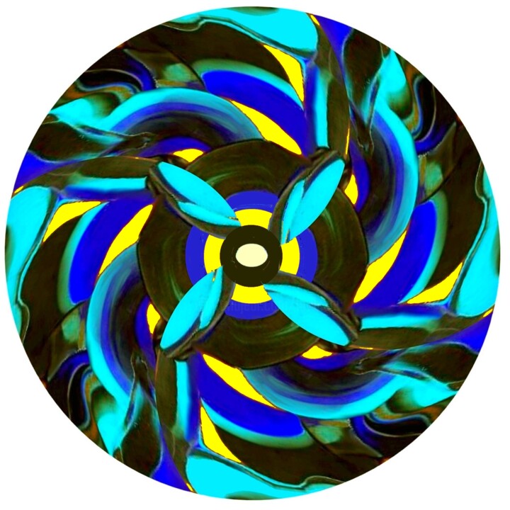 Digital Arts titled "Mandala X Variation…" by Daniel Toublanc, Original Artwork