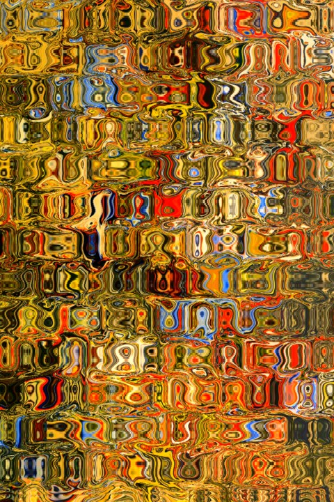 Digital Arts titled "L'OR ÉTERNEL - TITR…" by Daniel Toublanc, Original Artwork, Digital Painting