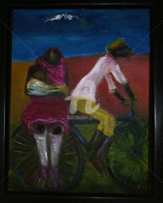 Painting titled "The Moshi Milk Run '" by Daniel Quinlan, Original Artwork