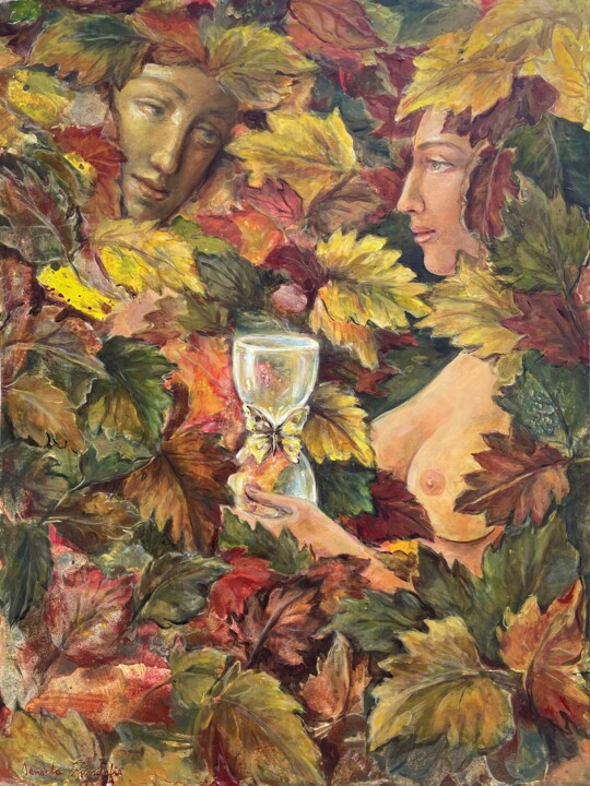 Pittura intitolato "Between Ephemeral a…" da Daniela Trandafir, Opera d'arte originale, Acrilico