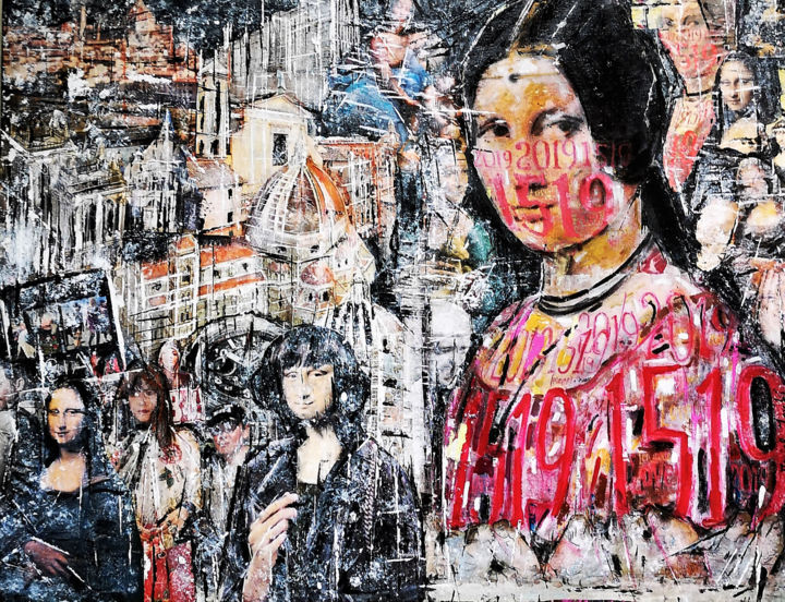 Painting titled "Leoardo, presente n…" by Daniela Foschi, Original Art, Acrylic